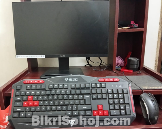 Monitor, Keyboard, Mouse, CPU, Sound Box and Cable Etc.